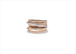 Stackable Rose Gold Plated Twisted Stack Ring