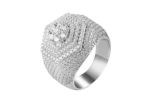 Huge Micro Pave Dome Ring