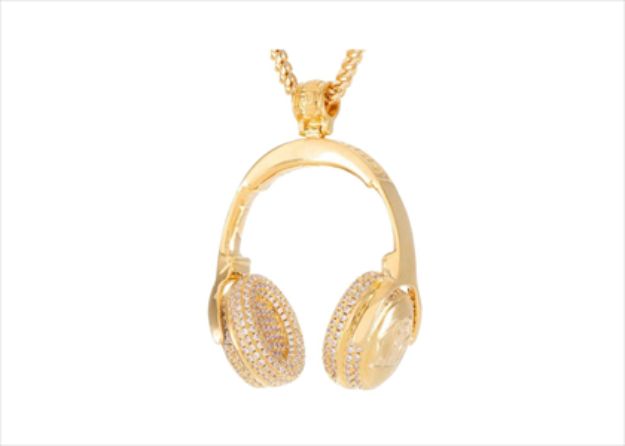 Micro Pave Headphone Iced Out Pendant