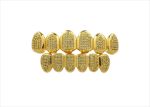 Gold Plated Hip Hop Top and Bottom Grillz