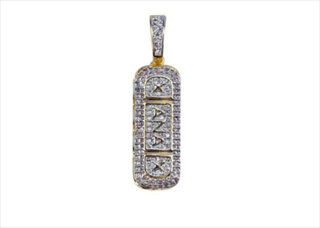 Gold Plated Hip Hop Xanax Pendant