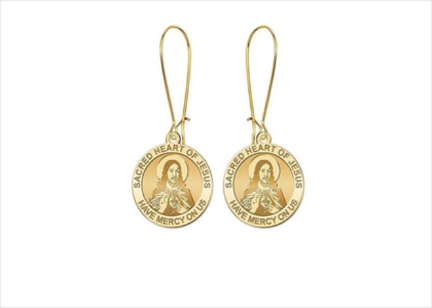 Religious Sacred Heart of Jesus Earring