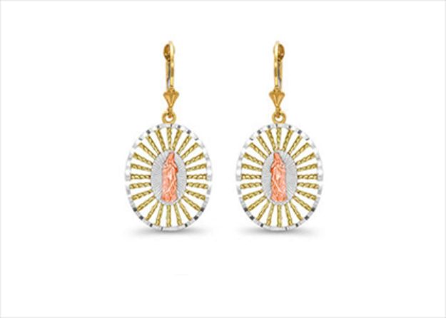 Mother Mary Religious Earring