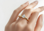 Elegant Pear Engagement Ring