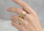 Elephant Symbol Stack Ring