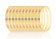 3 tone plated bangles