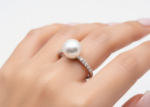 pearl statement ring