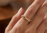 gold plated twisted ring