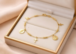 Catholic Charm Bracelet Gold