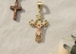 Two Tone Cross Pendant