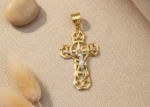 Intricate Filigree Cross Pendant