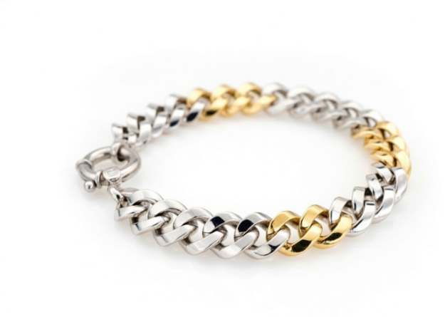 men's luxury curb bracelet