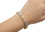 luxury plated womens bracelet