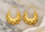 gold plated hoop earrings