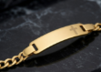 mens cross figaro bracelet