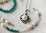 modern pearl pendant