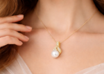 modern pearl pendant