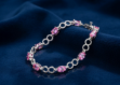 CZ & Ruby Bracelet