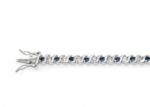 Silver & Sapphire Bracelet