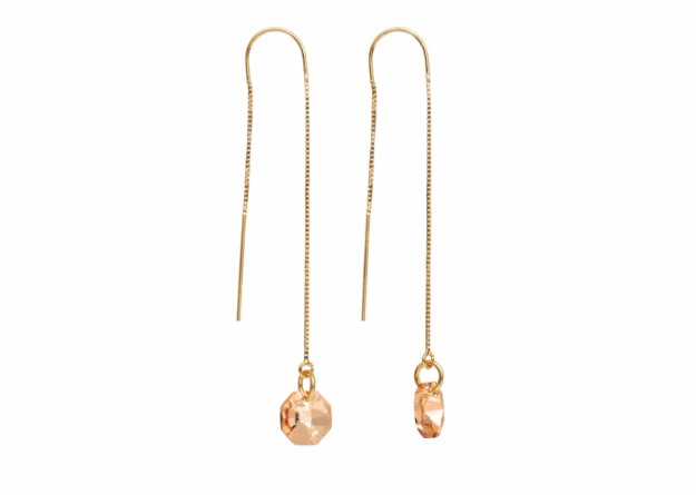 gold threader earrings