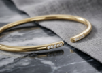 Adjustable CZ Cuff Bracelet