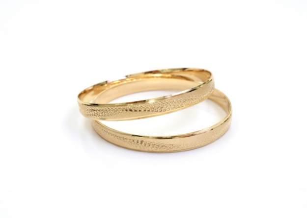 gold plated laser bangles