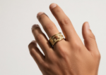 elephant motif ring