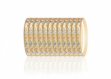 three tone plated side veni bangles