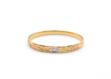 3 Tone Plated Half Round Bangles