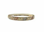 6 MM Three Tone Plated Bangles