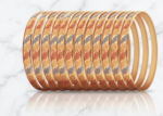Gold Plated Diamond Dull Bangles
