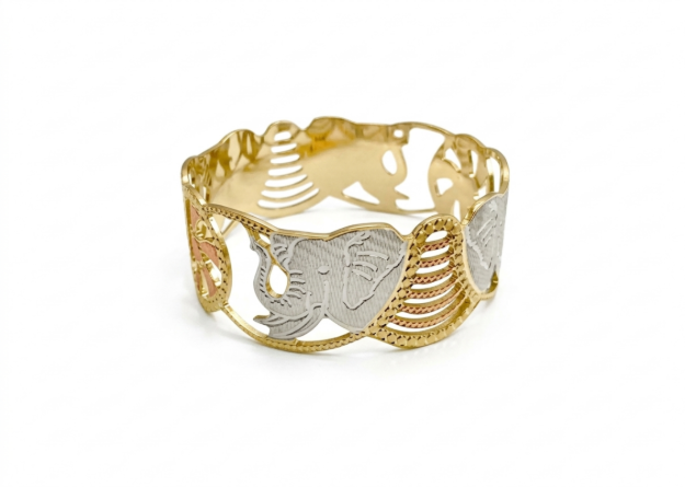 High Polish Elephant CNC Bangle