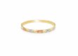 Tri Tone Plated Flat Bangles