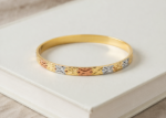 Stylish Tri Color Flat Bangles