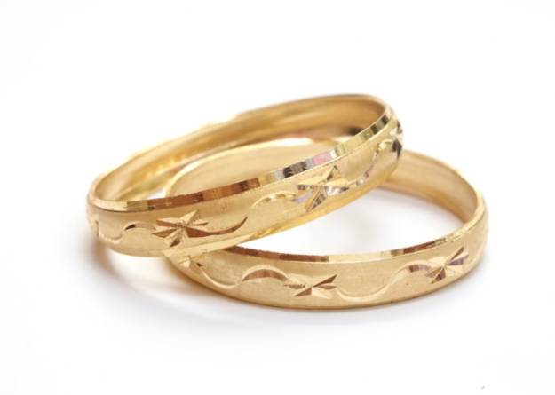 gold plated designer bangles