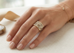 Gold Finish Engagement Rings