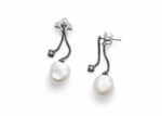 rhodium plated earrings