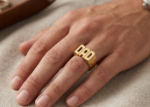 Mens Fashion Gold Ring