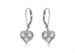 rhodium plated earrings