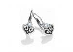 heart shape CZ earrings