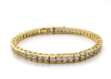 gold plated tennis bracelet