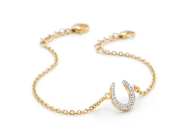 rose gold horseshoe bracelet