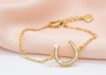 cubic zirconia horseshoe bracelet