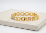three tone plated bracelet
