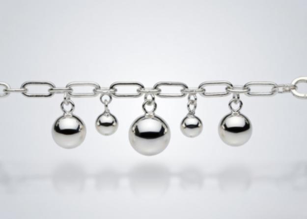 silver plated pearl bracelet