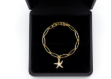 gold plated CZ star charm bracelet