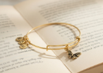 butterfly charm bracelet gold plated