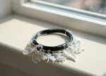 silver heart charm bracelet womens
