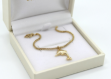 gold plated dolphin charm bracelet