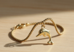 dolphin charm chain bracelet